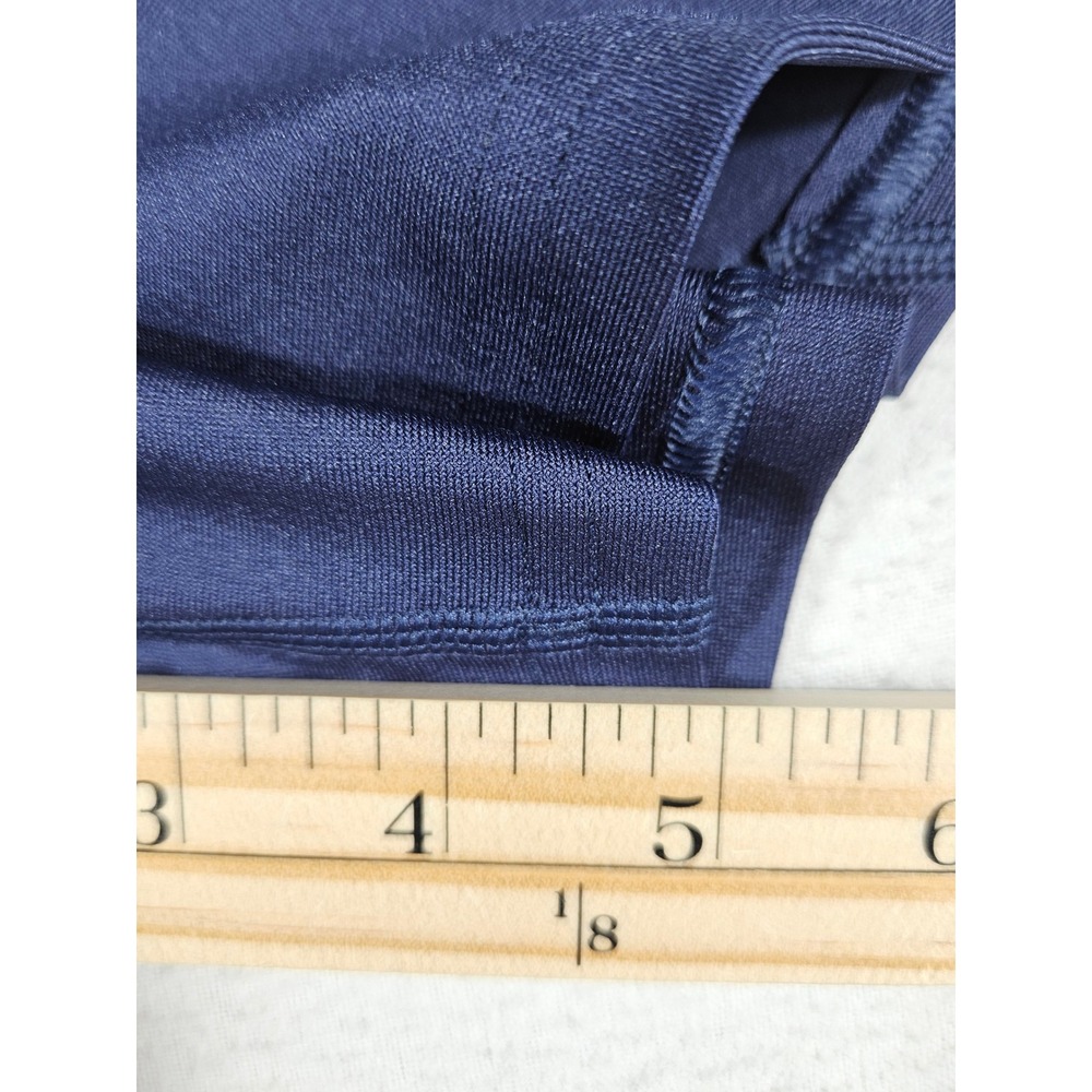 Under Armour HeatGear Authentics Middy Compression Shorts Navy Blue Small - Picture 4 of 11